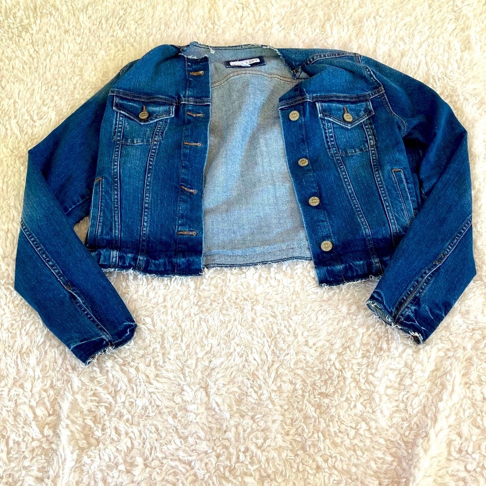 Ann Taylor LOFT blue jean jacket